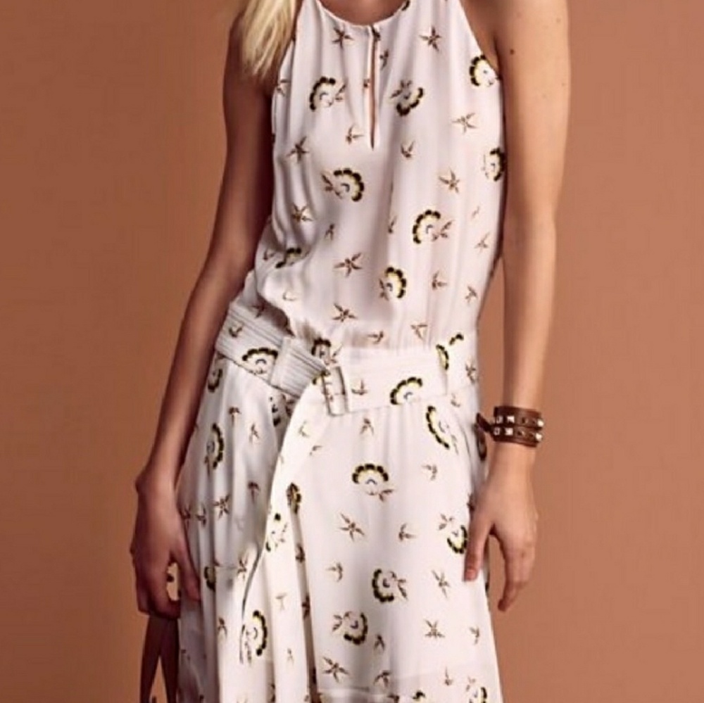 A.l.c belted dress with asymmetrical hem